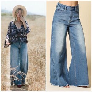 NWT Blank Paige Jeans Denim Collection WIDE LEG Medium